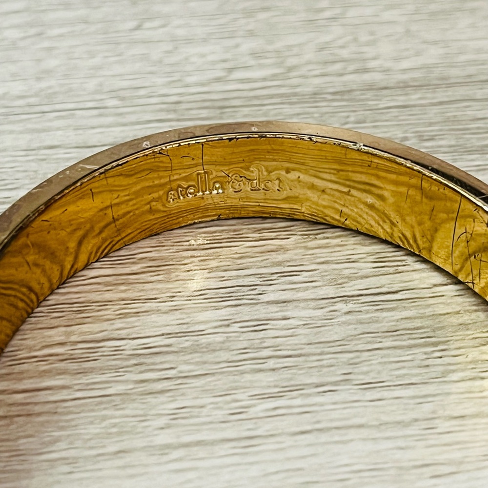 Stella & Dot Lindsay Ivory Enamel Bangle Bracelet - Picture 4 of 12